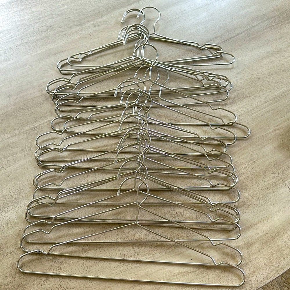 30 Stainless Steel Strong Metal Hangers - Picture 3 of 6